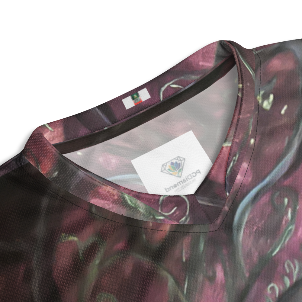 Recycled unisex sports jersey “Eye of Creation”