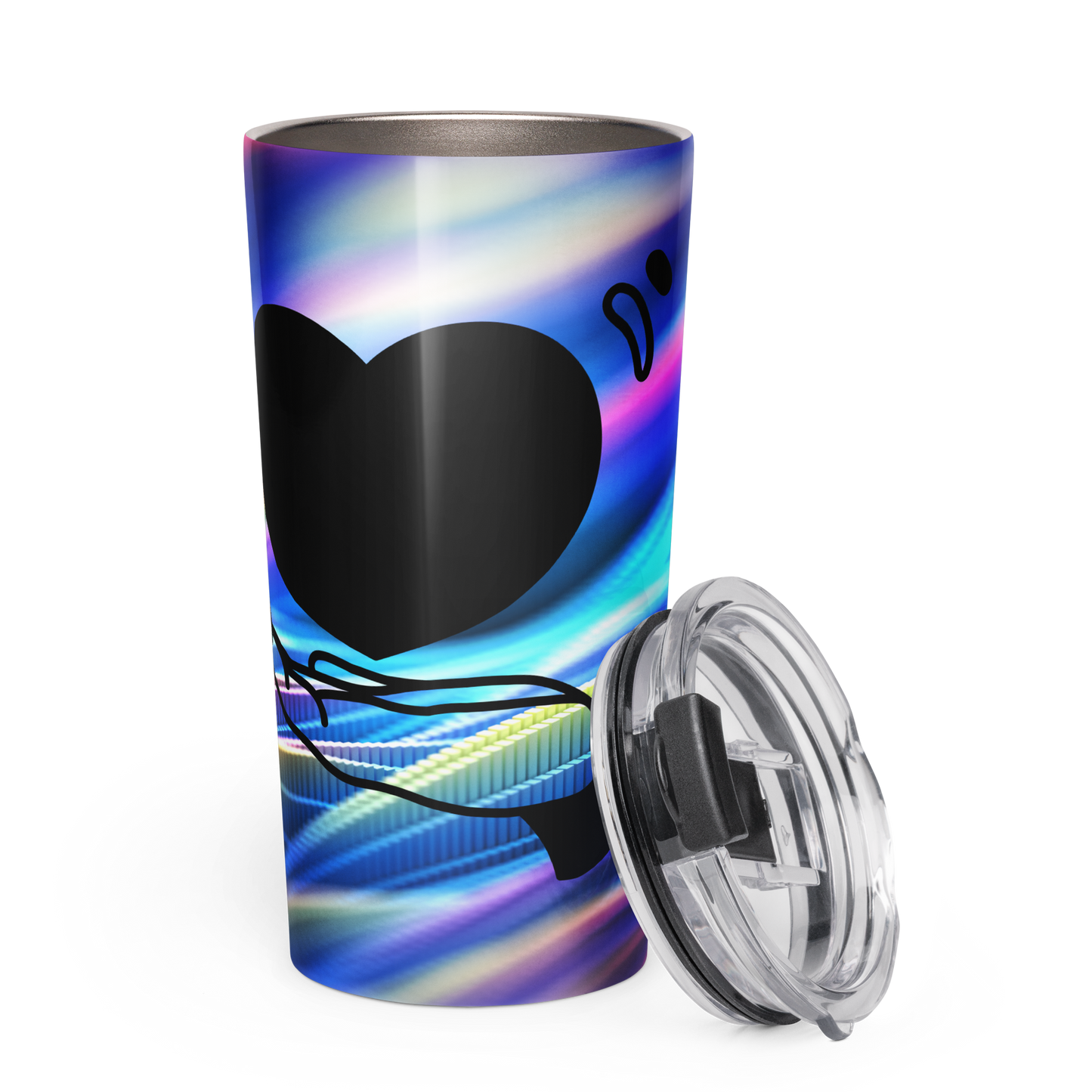 Tapered stainless steel tumbler