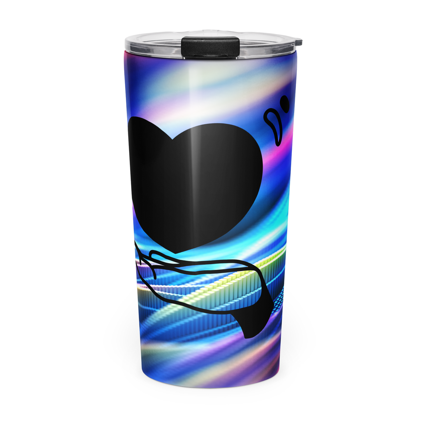 Tapered stainless steel tumbler