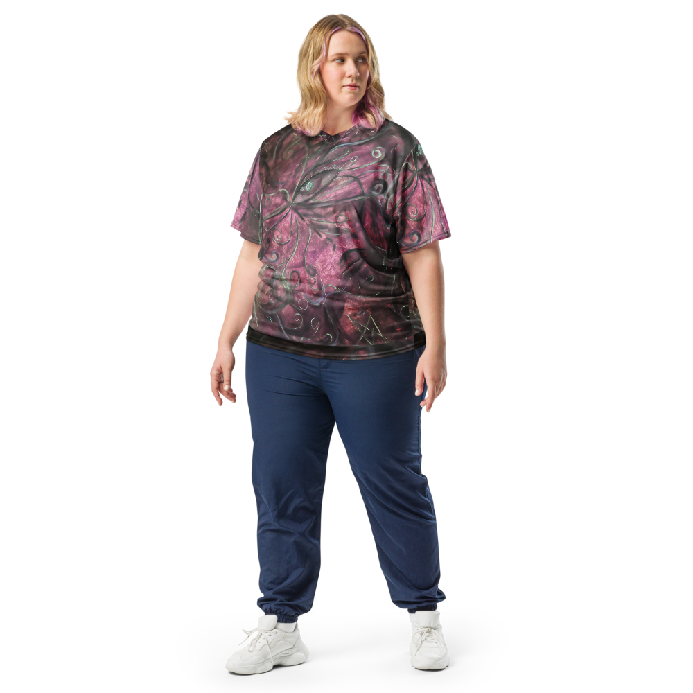 Recycled unisex sports jersey “Eye of Creation”