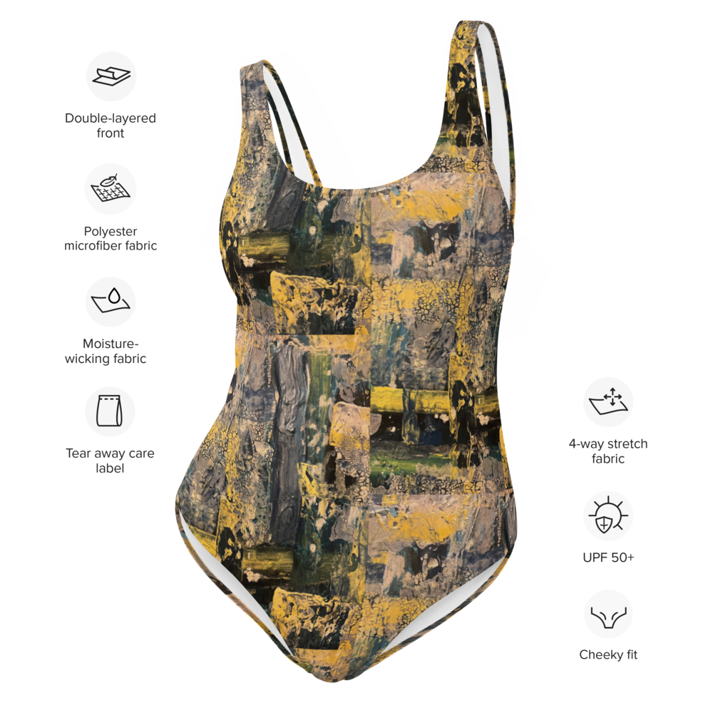 One-Piece Swimsuit “Fragments of Renewal”