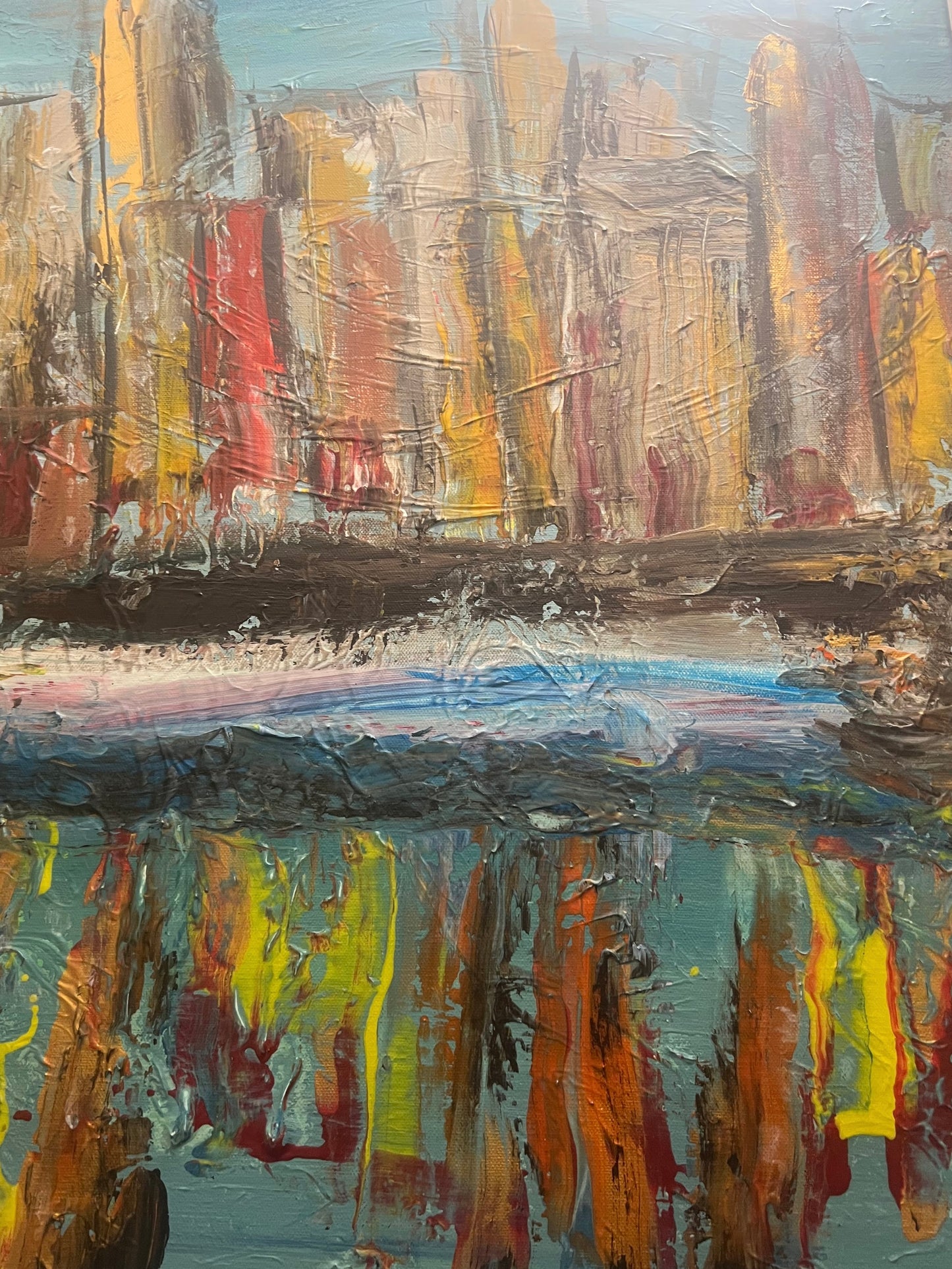 Unisex button shirt “ Echoes in Water”